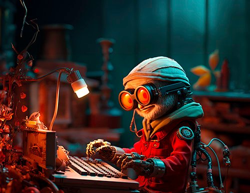 ChatGPT Bot Typing the Reply to the User